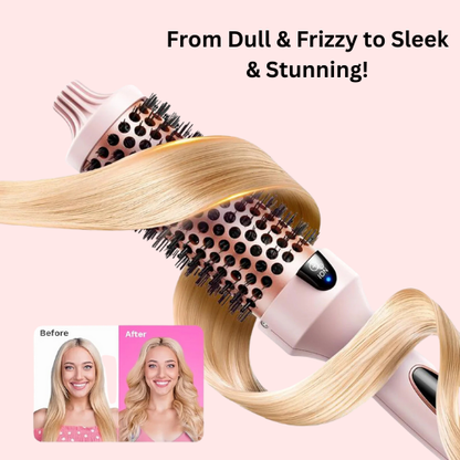 SilkFusion™ 3-in-1 Heated Styling Brush for Straightening, Curling & Volumizing